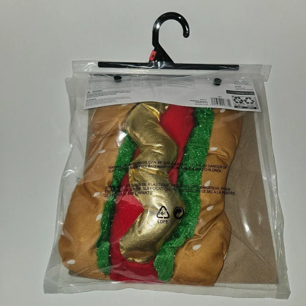 NEW Hot Dog Costume 1pc Pet Size Small Dog Cat (10-20 lb) Halloween Vibrant Life